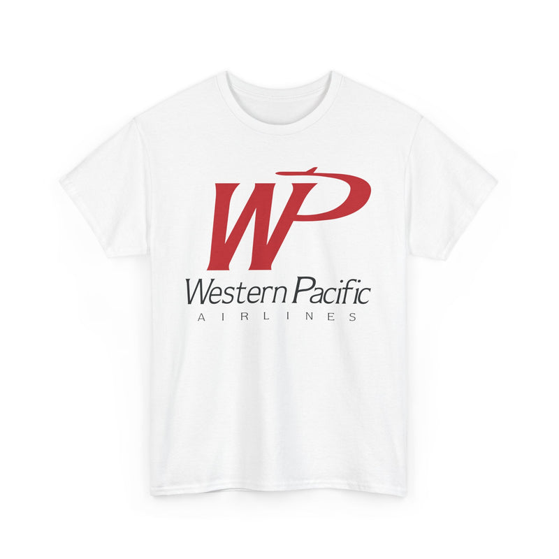 Load image into Gallery viewer, Western Pacific Airlines Vintage American Carrier Logo Classic Travel T-shirt