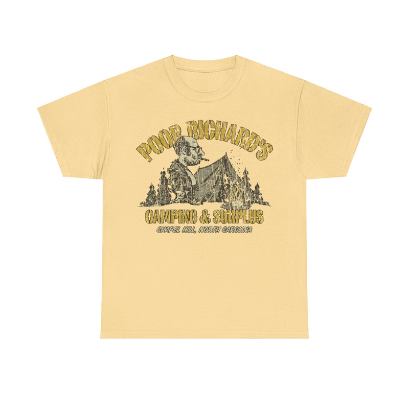 Load image into Gallery viewer, Poor Richards Camping Surplus 1968 Distressed Print T-shirt
