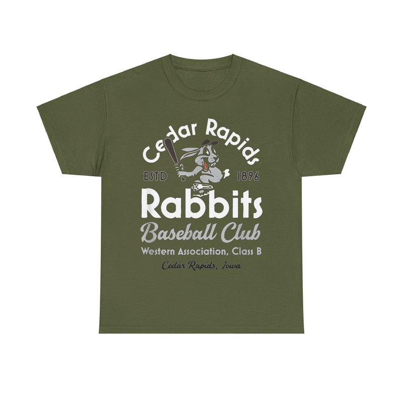 Load image into Gallery viewer, Cedar Rapids Iowa Rabbits Nostalgic Retro Baseball Team T-shirt