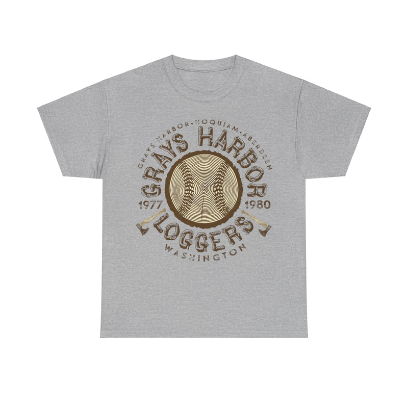 Load image into Gallery viewer, Grays Harbor Loggers Est 1977 Washington Baseball T-shirt
