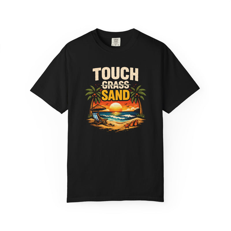 Load image into Gallery viewer, Touch Grass Sand Credit Card Points Miles Travel T-shirt