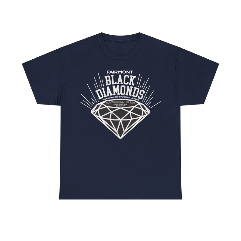 Load image into Gallery viewer, Fairmont Black Diamonds Nostalgic Retro Baseball Team T-shirt