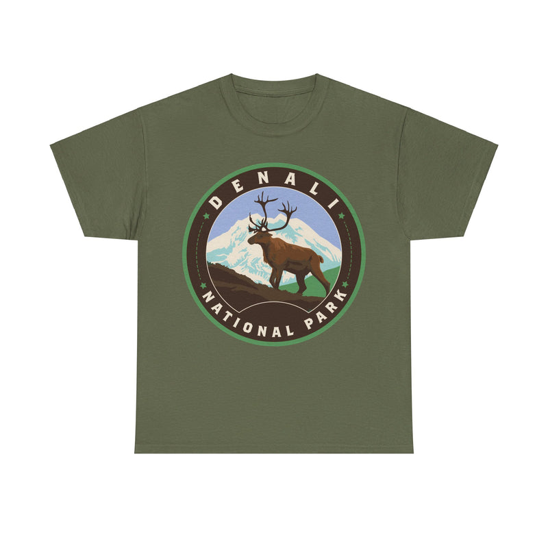 Load image into Gallery viewer, Denali National Park Alaska Round Logo T-shirt