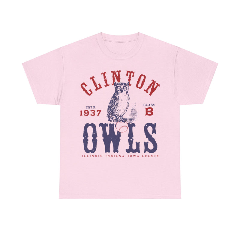 Load image into Gallery viewer, Clinton Owls Est 1937 Iowa Baseball T-shirt
