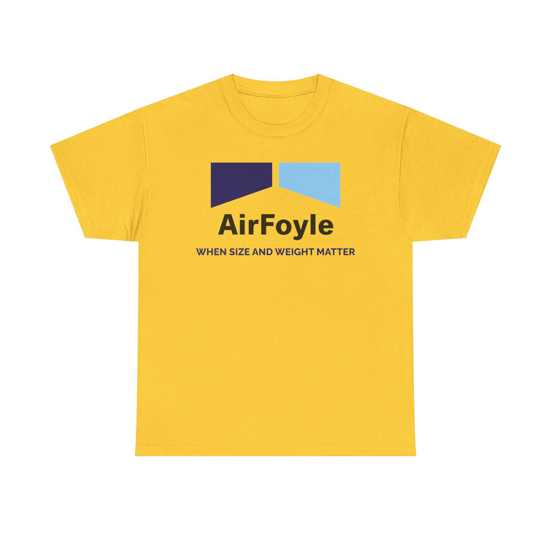Load image into Gallery viewer, Air Foyle When Size and Weight Matter Vintage Airline Logo Aviation T-shirt
