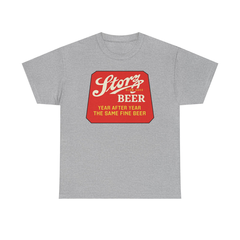 Load image into Gallery viewer, Storz Beer Year After Year Same Fine Beer Slow Aged Logo T-Shirt