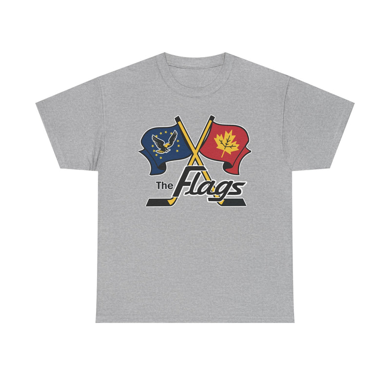 Load image into Gallery viewer, Port Huron Flags 1962-1981 Michigan Hockey T-shirt