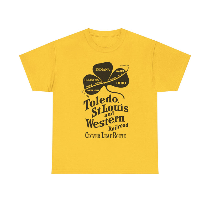 Load image into Gallery viewer, Toledo St Louis Western Clover Leaf Route Railroad Logo T-Shirt