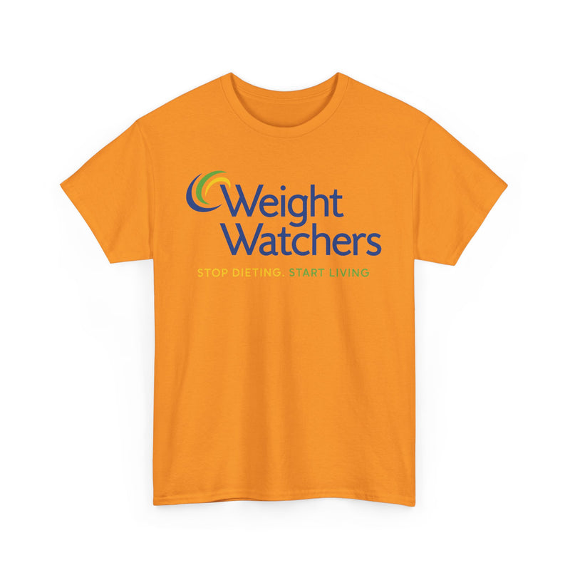 Load image into Gallery viewer, Weight Watchers Blue Green Yellow Logo Stop Dieting Start Living T-shirt
