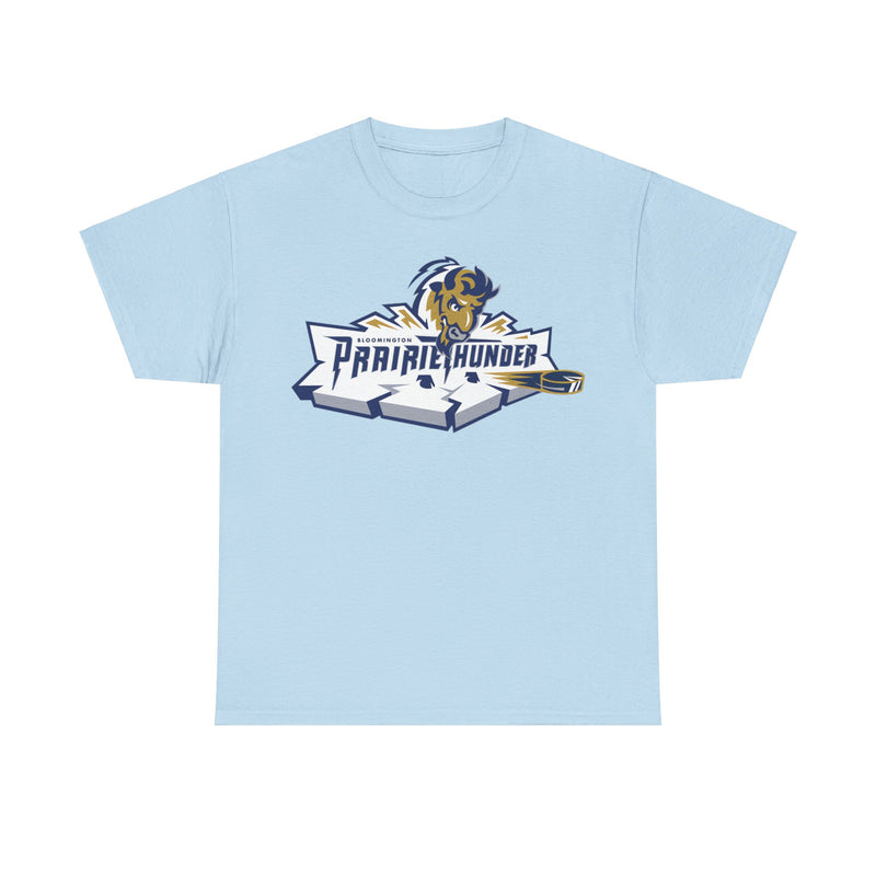 Load image into Gallery viewer, Bloomington Prairie Thunder Logo Illinois Hockey Team T-shirt