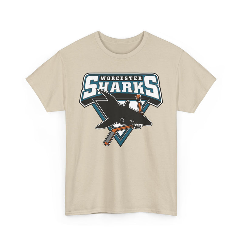 Load image into Gallery viewer, Worcester Sharks Hockey 2006-2015 Massachusetts T-shirt