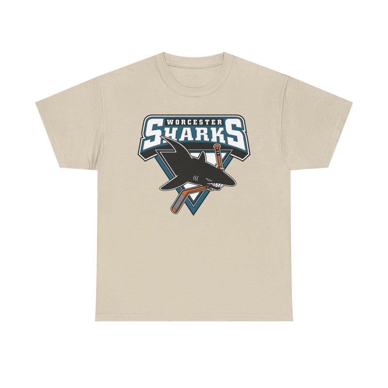 Load image into Gallery viewer, Worcester Sharks Hockey 2006-2015 Massachusetts T-shirt