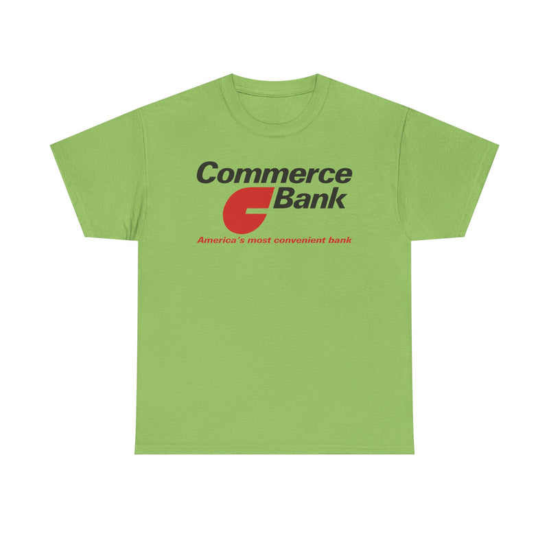 Load image into Gallery viewer, Commerce Bank America's Most Convenient Banking Logo New Jersey T-Shirt