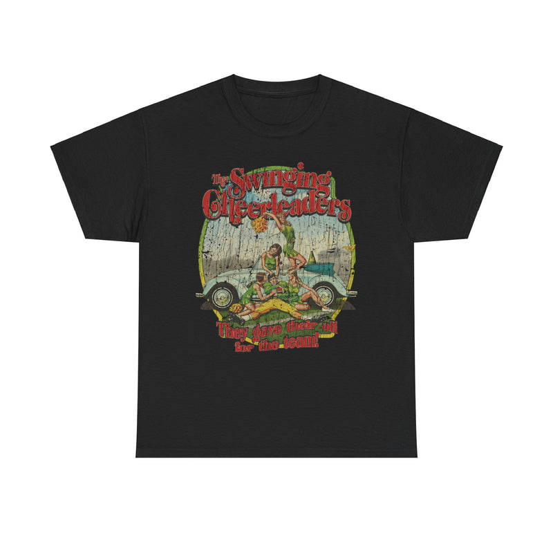 Load image into Gallery viewer, The Swinging Cheerleaders 1974 College Cheerleading Movie T-shirt