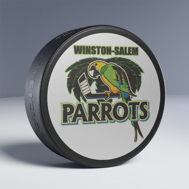 Load image into Gallery viewer, Winston-Salem Parrots North Carolina Hockey Puck