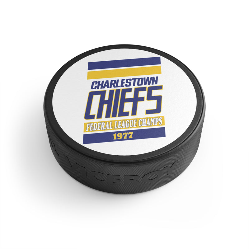 Load image into Gallery viewer, Charlestown Chiefs Slap Shot 1977 Nostalgic Hockey Puck