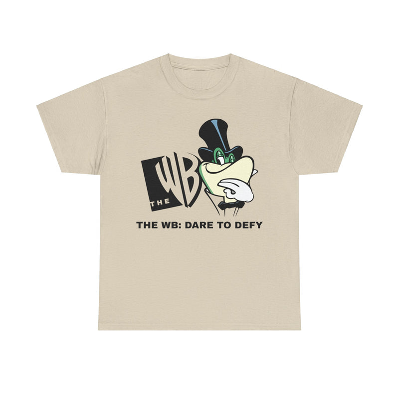 Load image into Gallery viewer, TV Network The WB Dare to Defy Television Logo T-Shirt