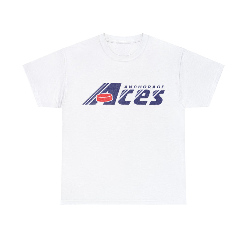 Load image into Gallery viewer, Anchorage Aces PSHL Hockey 1989 Nostalgic Logo T-shirt