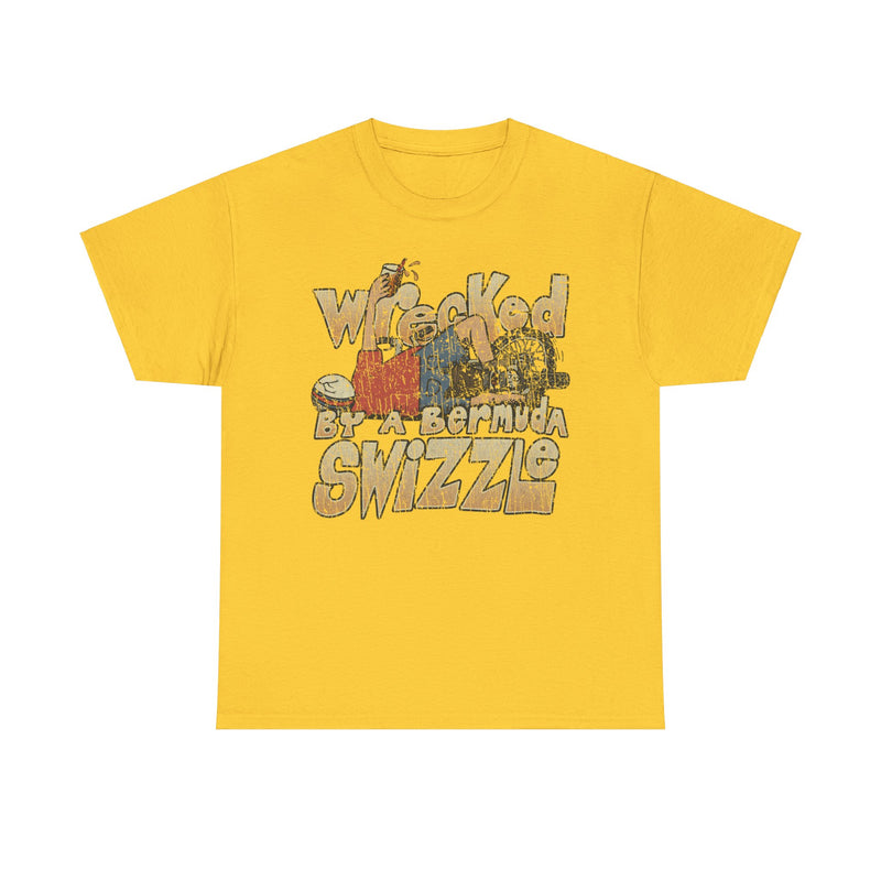 Load image into Gallery viewer, Wrecked by a Bermuda Swizzle 1983 Alcohol Vacation T-shirt