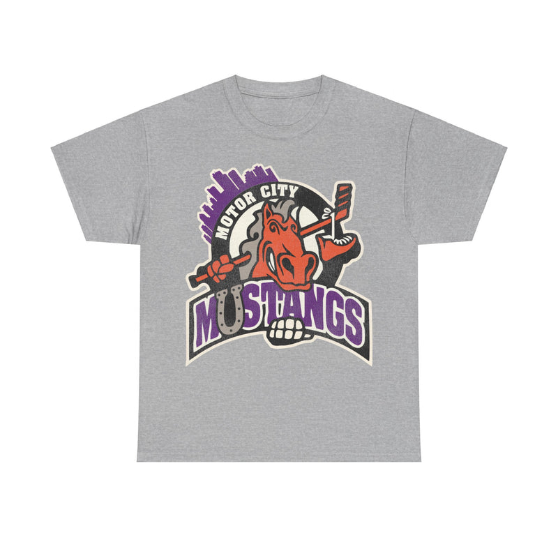 Load image into Gallery viewer, Detroit Motor City Mustangs Michigan Roller Hockey T-shirt