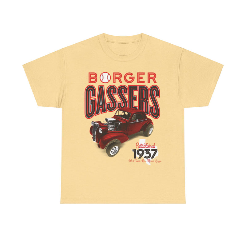 Load image into Gallery viewer, Borger Gassers Est 1937 Texas Baseball T-shirt