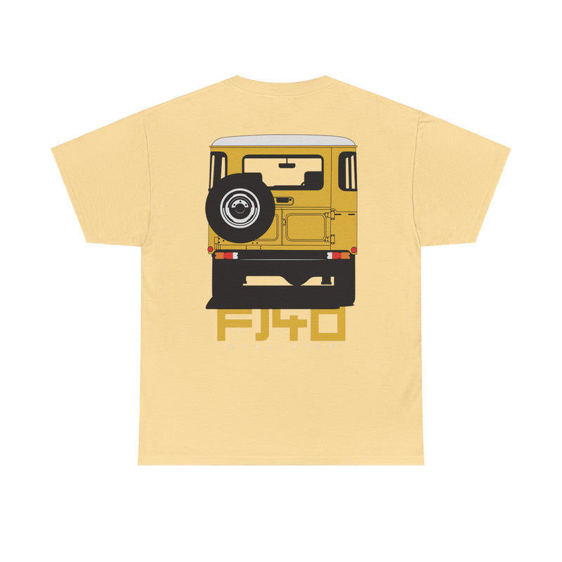 Load image into Gallery viewer, Toyota Land Cruiser FJ40 Yellow Car Double-sided T-shirt
