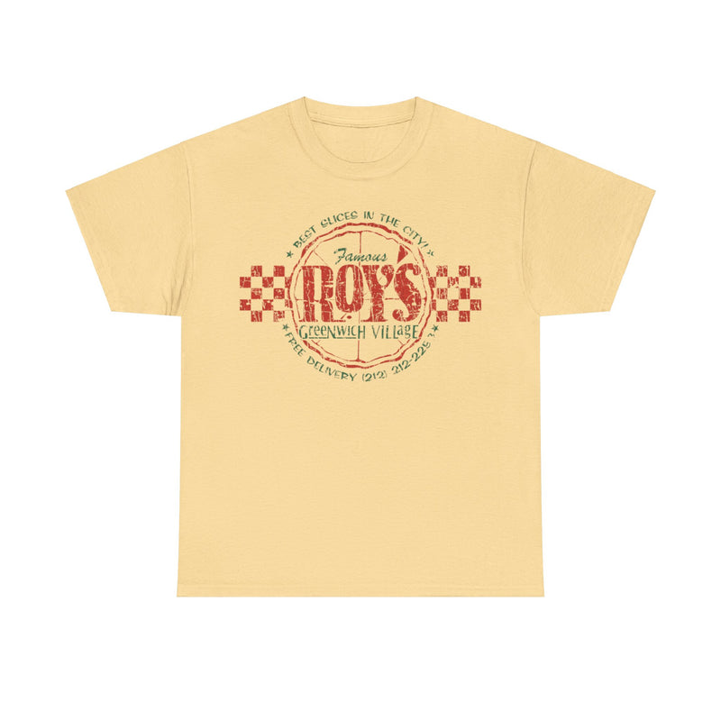 Load image into Gallery viewer, Famous Roys Pizza 1991 Restaurant Distressed Print T-shirt
