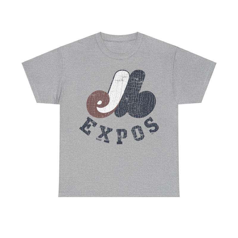 Load image into Gallery viewer, Montreal Expos Distressed Logo Baseball T-shirt