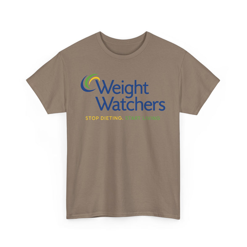 Load image into Gallery viewer, Weight Watchers Blue Green Yellow Logo Stop Dieting Start Living T-shirt