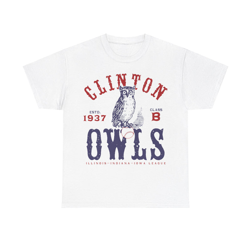 Load image into Gallery viewer, Clinton Owls Est 1937 Iowa Baseball T-shirt