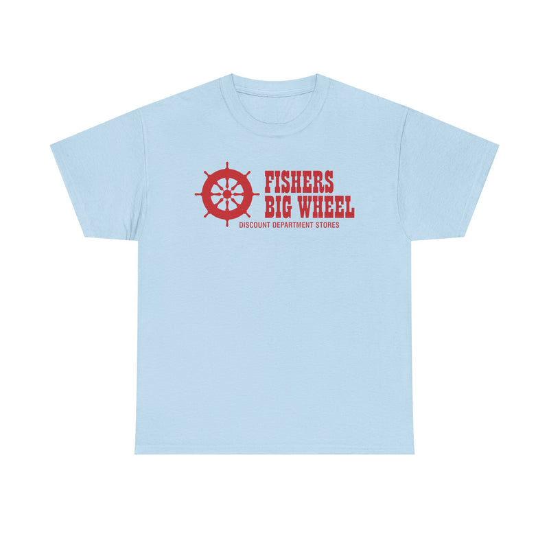 Load image into Gallery viewer, Fishers Big Wheel Discount Department Stores Ship Logo T-Shirt