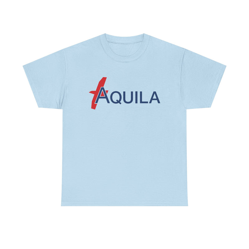 Load image into Gallery viewer, Aquila Italian Airline Red Blue Modern Logo Aviation History T-shirt
