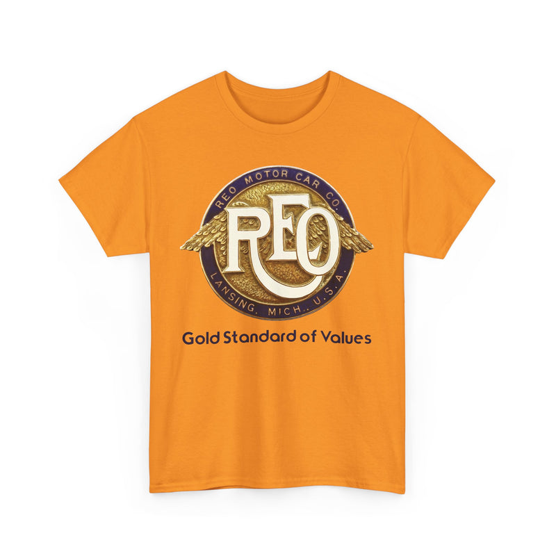 Load image into Gallery viewer, REO Motor Car Co Lansing Michigan Gold Standard Wings T-shirt