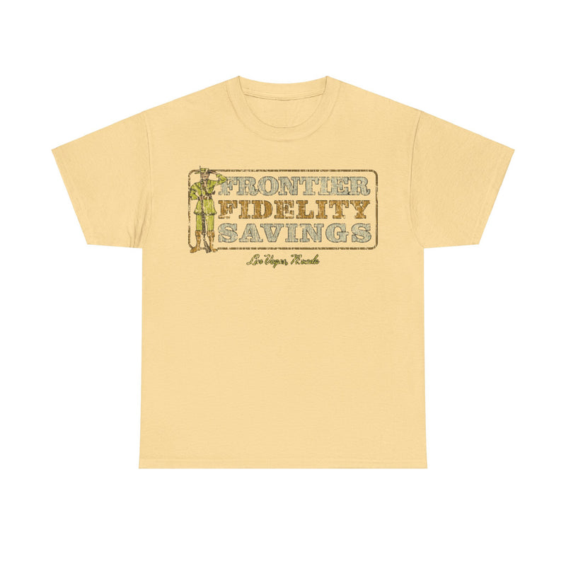 Load image into Gallery viewer, Frontier Fidelity Savings 1958 Bank Distressed Print T-shirt
