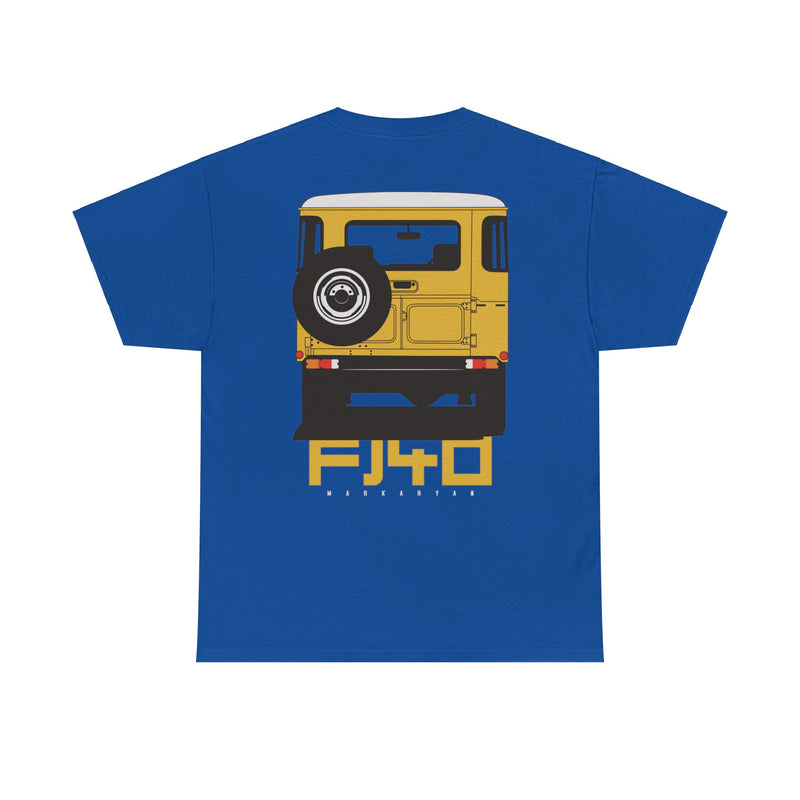 Load image into Gallery viewer, Toyota Land Cruiser FJ40 Yellow Car Double-sided T-shirt