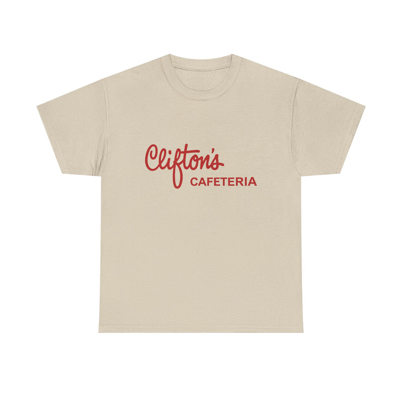 Load image into Gallery viewer, Clifton's Cafeteria T-Shirt - Cafeteria Restaurant Industry Defunct Logo Tee