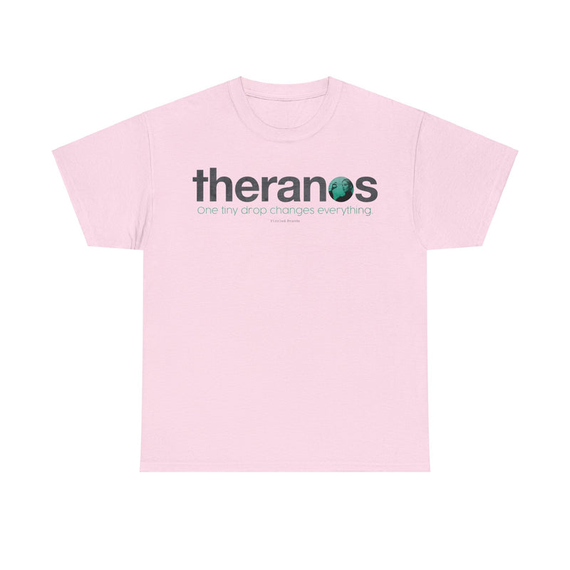 Load image into Gallery viewer, Theranos One Tiny Drop Changes Everything Elizabeth Holmes Logo T-shirt