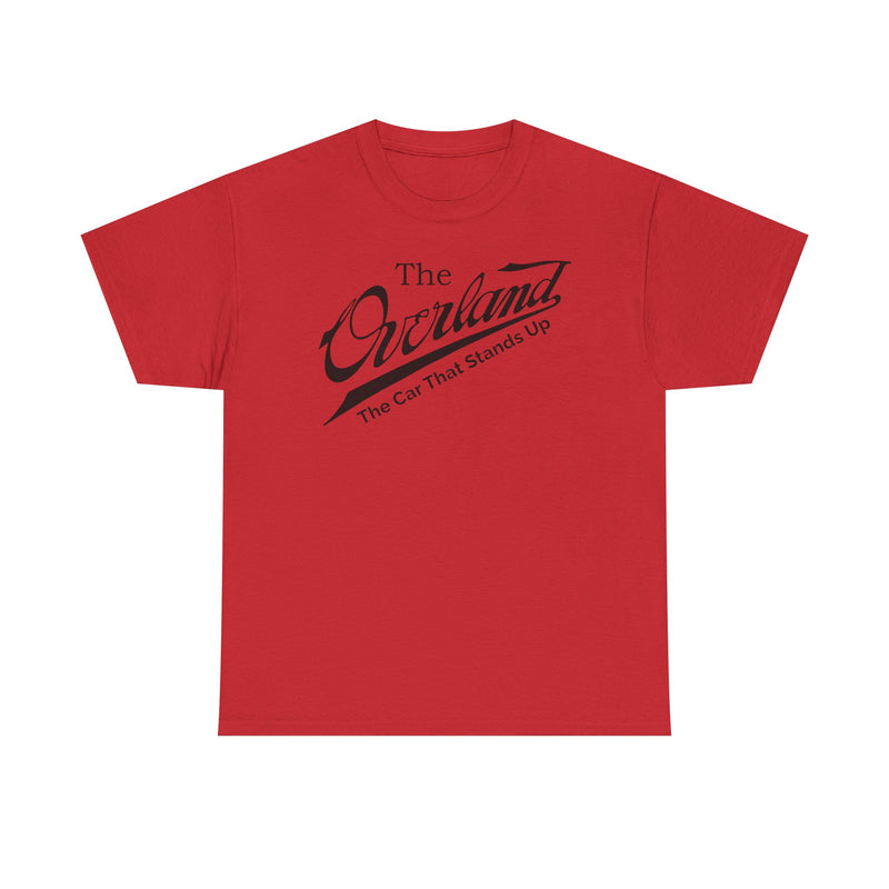 Load image into Gallery viewer, Overland The Car That Stands Up Classic Script Logo T-shirt