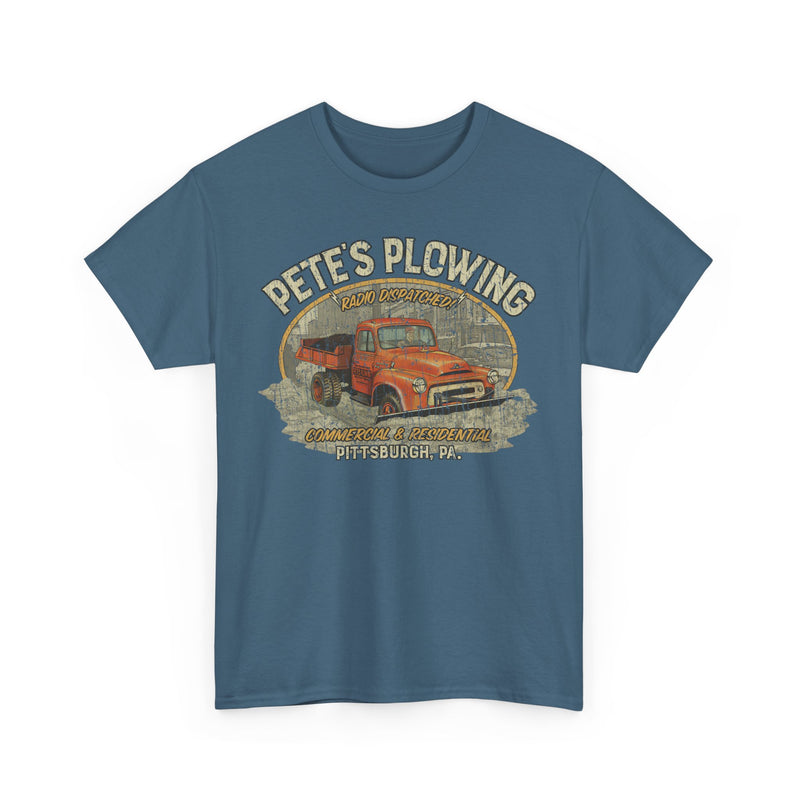 Load image into Gallery viewer, Petes Plowing Pittsburgh Pennsylvania Nostalgic T-shirt