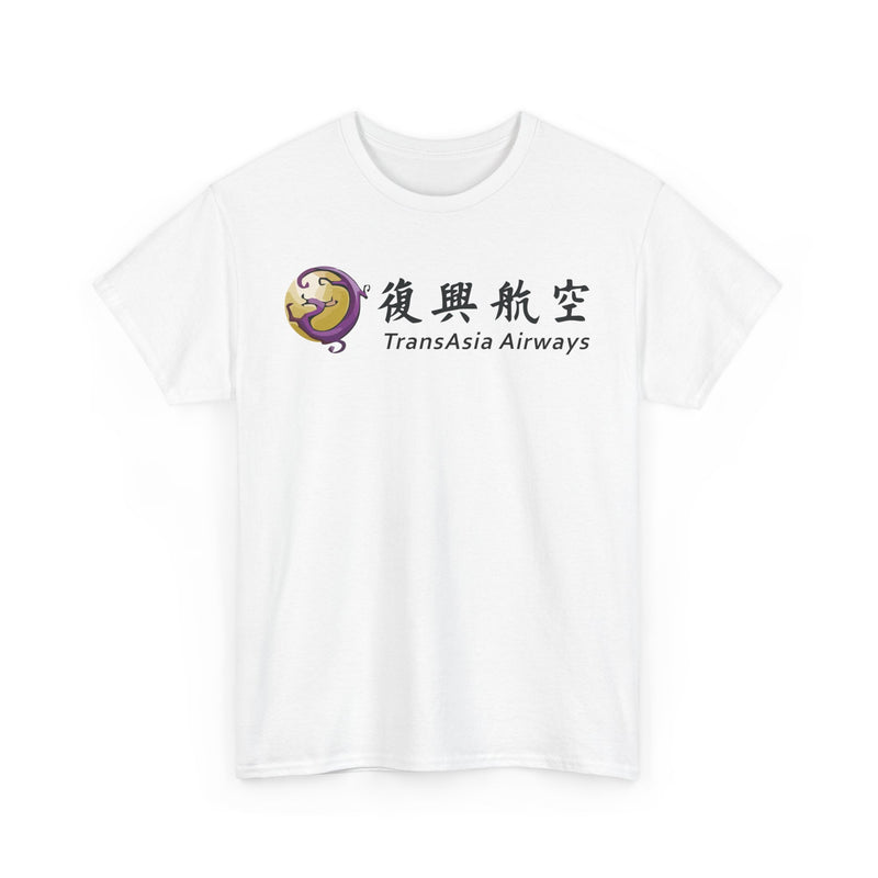 Load image into Gallery viewer, TransAsia Airways Purple Dragon Logo Taiwanese Carrier Vintage T-shirt