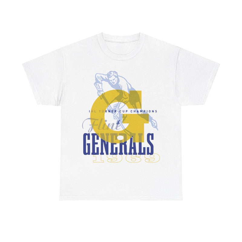 Load image into Gallery viewer, Flint Generals Michigan Est 1969 Hockey Team T-shirt