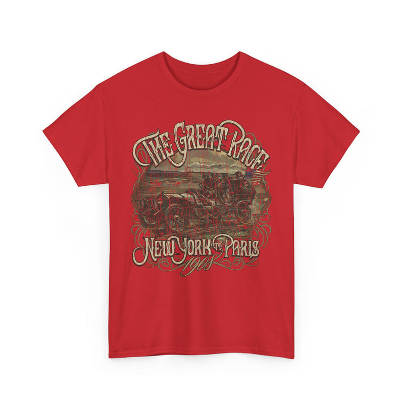 Load image into Gallery viewer, The Great Race 1908 New York to Paris Auto Competition T-shirt