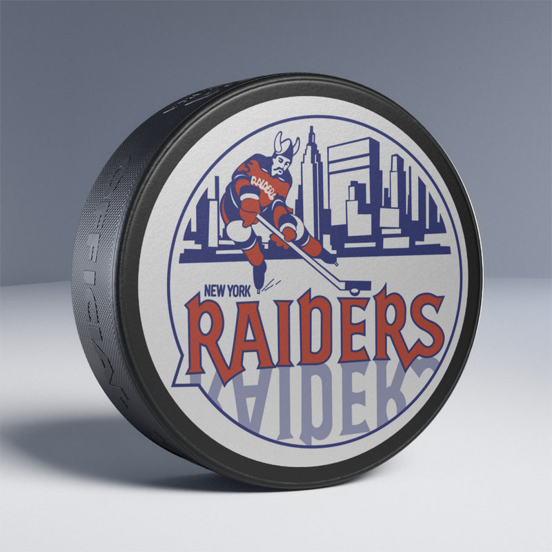 Load image into Gallery viewer, New York Raiders World Association 1972-1973 Hockey Puck