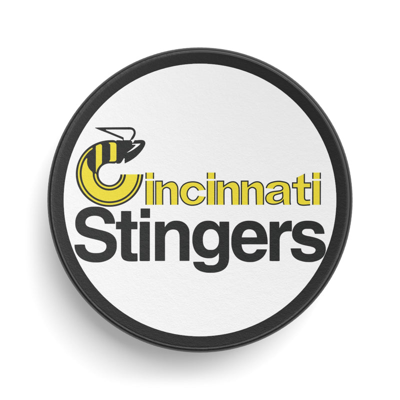 Load image into Gallery viewer, Cincinnati Stingers Ohio World Central League '75-79 Hockey Puck