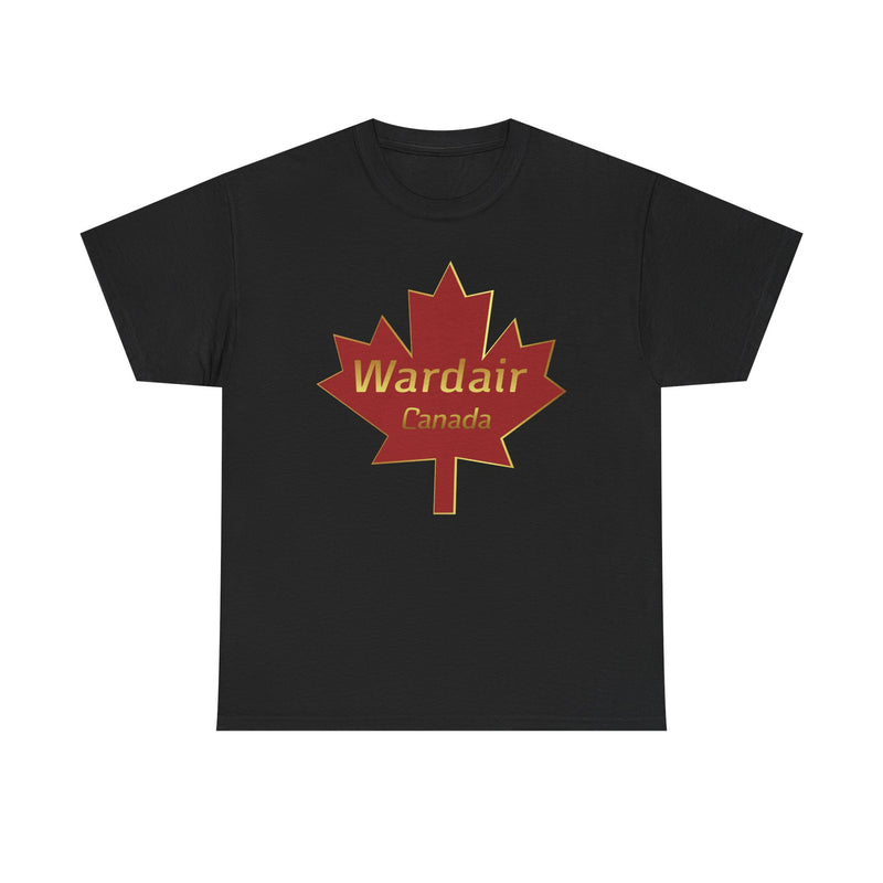 Load image into Gallery viewer, Wardair Canadian Maple Leaf Red Gold Charter Airline Vintage T-shirt