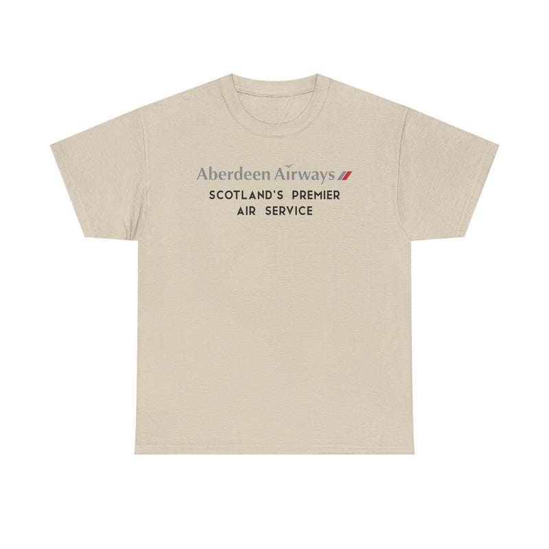 Load image into Gallery viewer, Aberdeen Airways Scotland's Premier Air Service Vintage Logo Aviation T-shirt