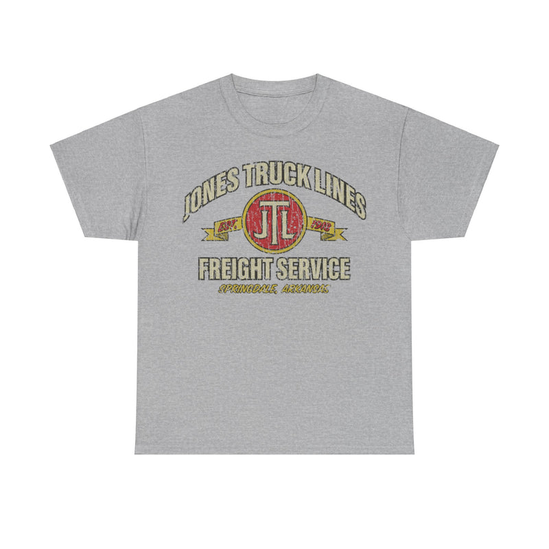 Load image into Gallery viewer, Jones Truck Lines Freight Service 1918 Trucking Distressed Print T-shirt