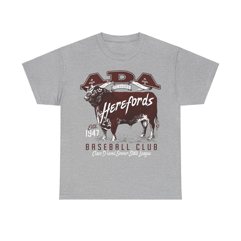 Load image into Gallery viewer, Ada Herefords 1947 Oklahoma Baseball T-shirt