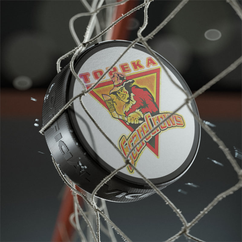 Load image into Gallery viewer, Topeka Scarecrows Kansas Hockey Puck