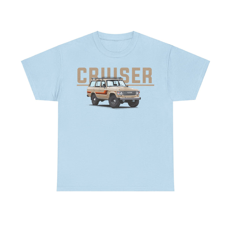 Load image into Gallery viewer, Toyota Land Cruiser 80 Series with Retro TRD Racing Stripes Car T-shirt